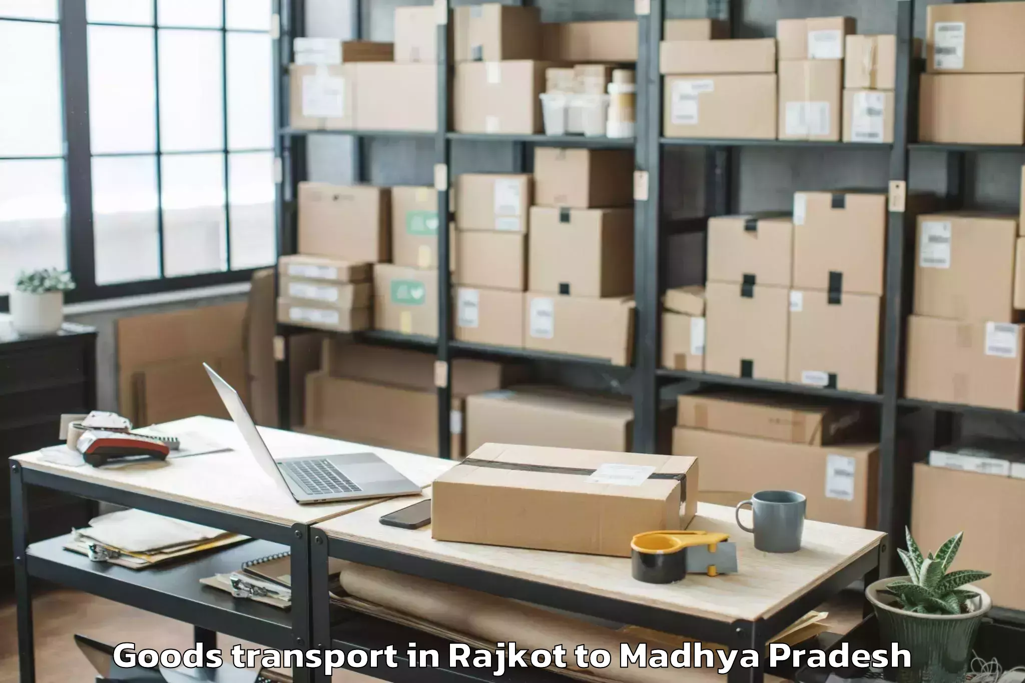 Rajkot to Harpalpur Goods Transport Booking